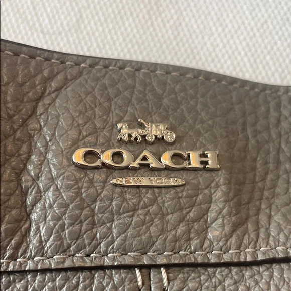 Coach Pebble Leather Shoulder Bag in Gray - Picture 2 of 7